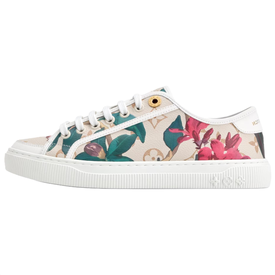 LOUIS VUITTON Lagoon Low top Canvas Shoes Women's Beige