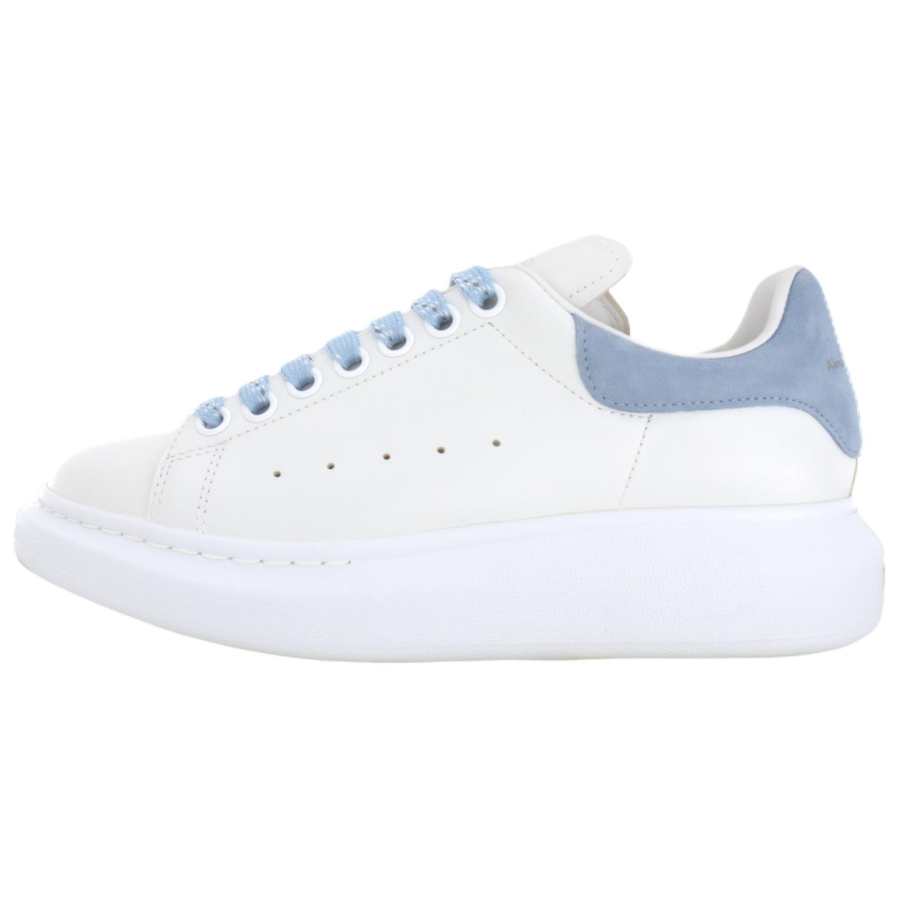 Alexander McQueen Oversized Sneaker Low top Casual Shoes Women's White & Electric Blue