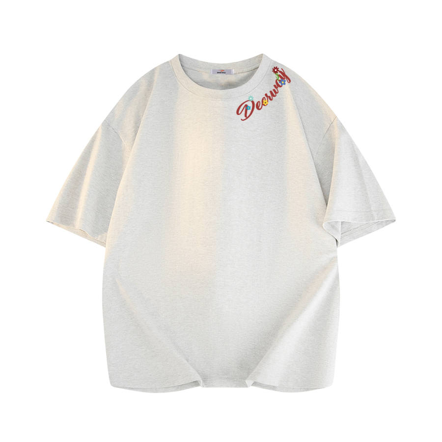 DEERWAY T Shirts Unisex Crew Neck Moderate Heavyweight