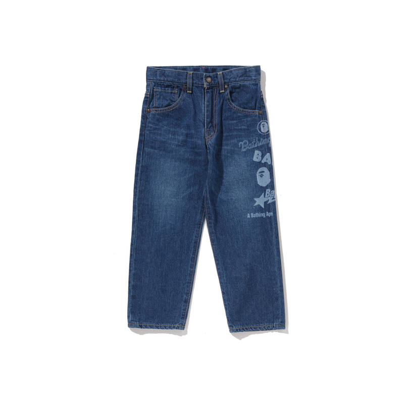 A BATHING APE Jeans SS26 Children Aged 3 7 Years Old