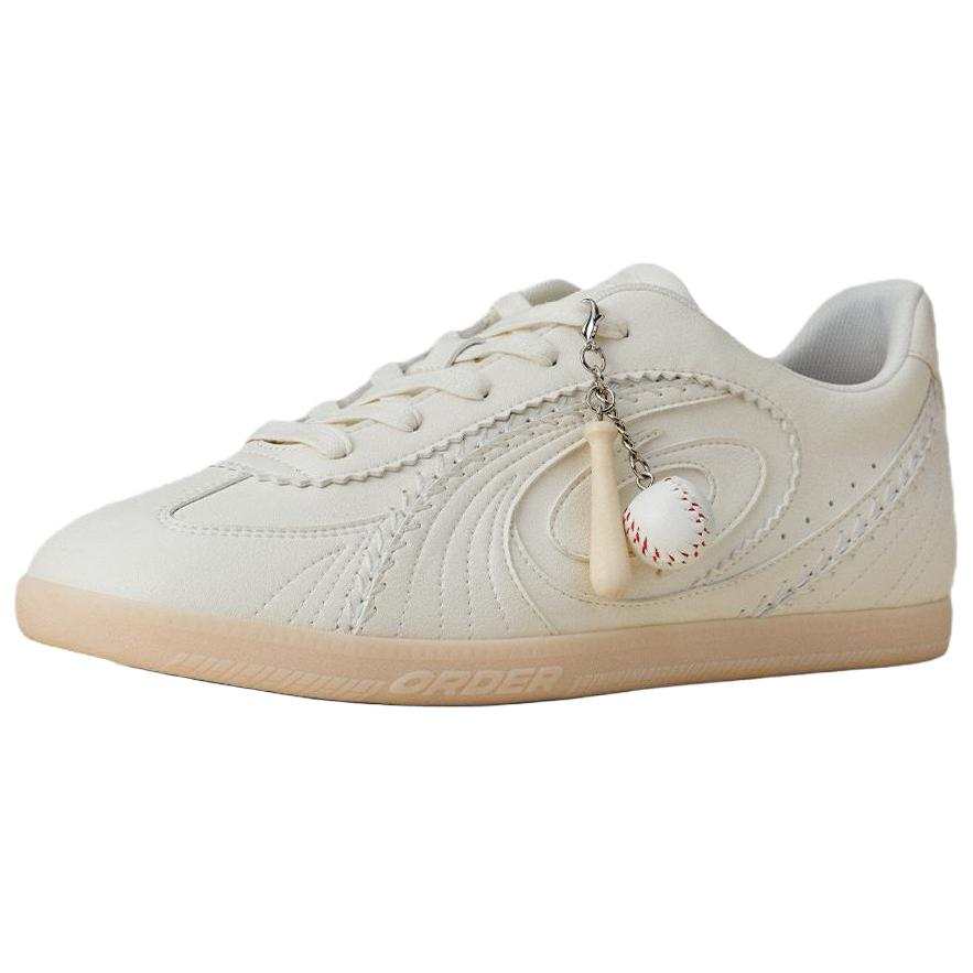 OLD ORDER Turbo Lite Low top German Army Trainers Women's Milk White