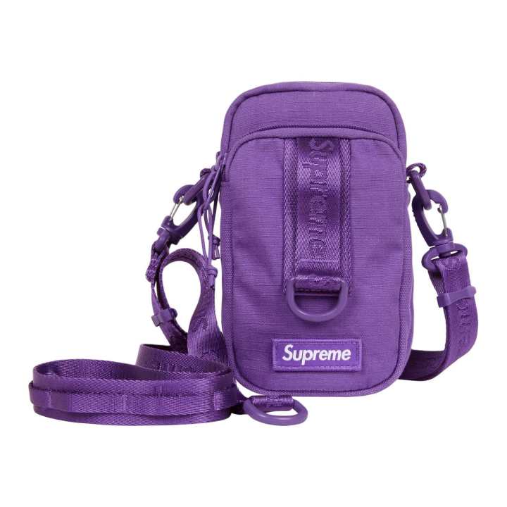 Supreme Supreme Cordura® Cotton Blend Tear Resistant Fabric Shoulder Bag Unisex Purple