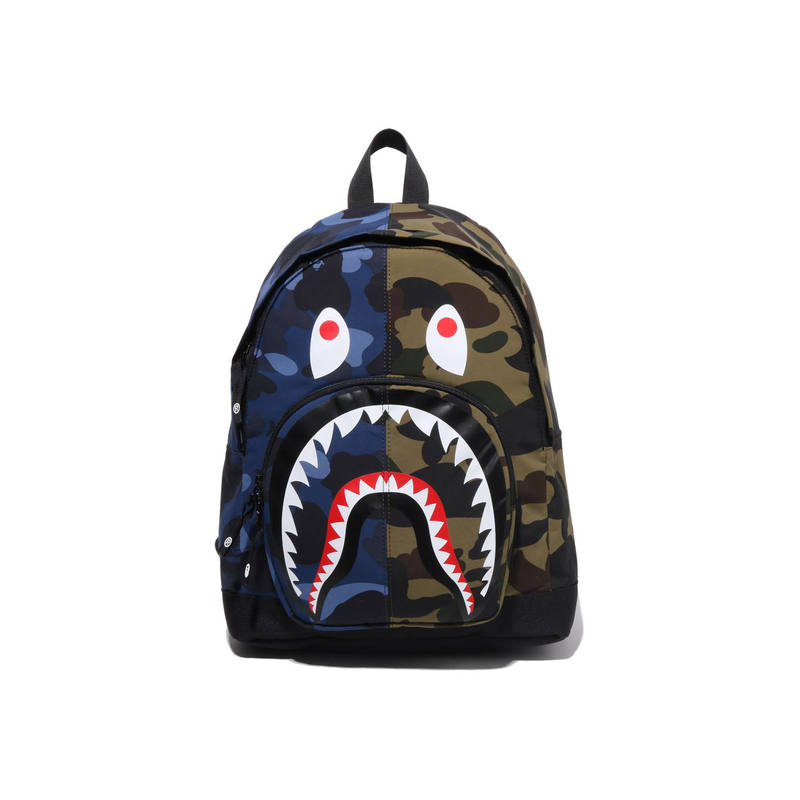 A BATHING APE A BATHING APE Fabric Backpack Kids' Dark Blue/Purple
