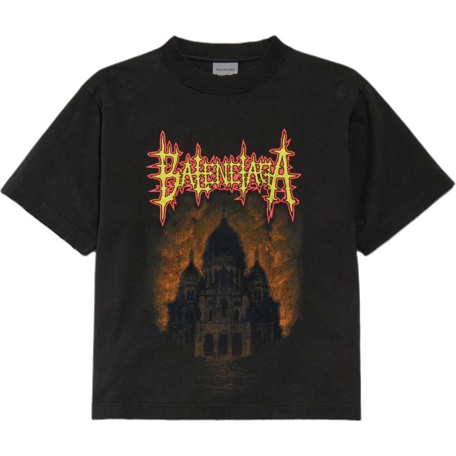 Balenciaga Graphic Printed Crewneck T-Shirt