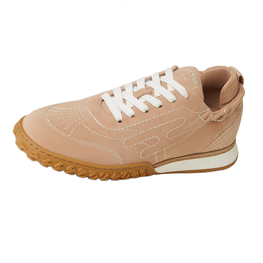 HERMES Jet Low top Casual Shoes 2.2cm Women's Beige