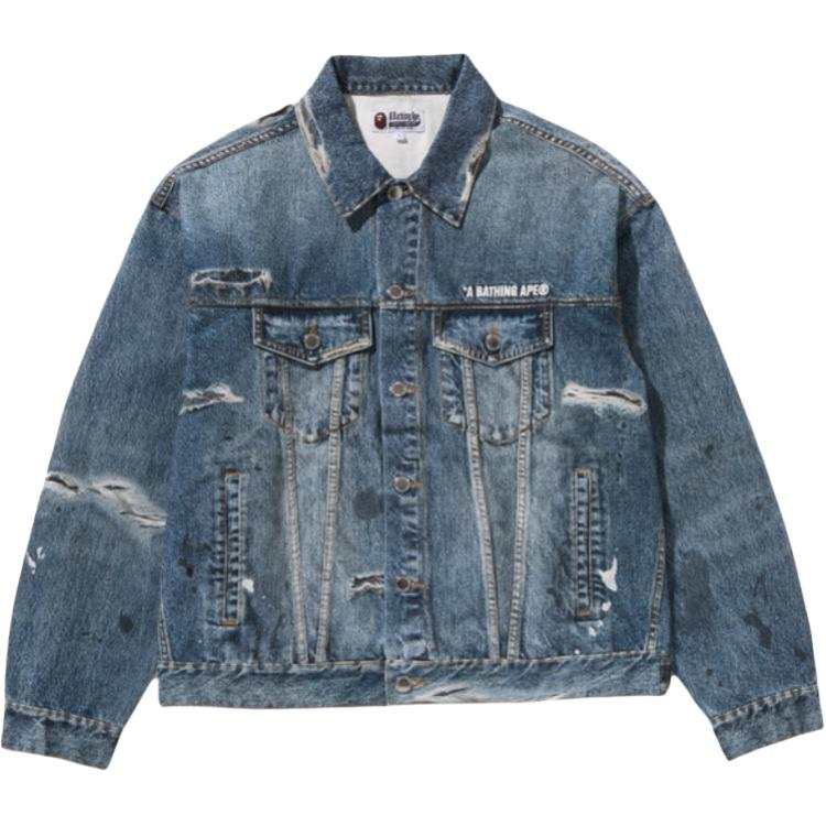 A BATHING APE A BATHING APE SS26 Denim Jacket Unisex