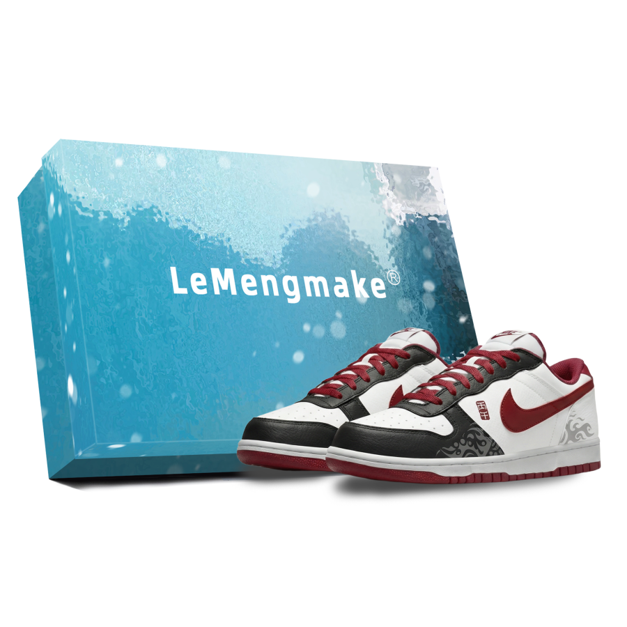 Nike Nike Big Lemon Joy Abrasion Resistant Breathable Low top Skateboard Shoes Men's Black White