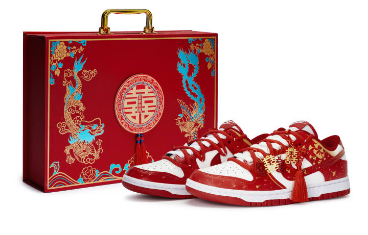 Nike Nike Dunk 811 Manufacturing, Apricot Knot, Gift Box Cushioning Abrasion Resistant Low top Skateboard Shoes Unisex