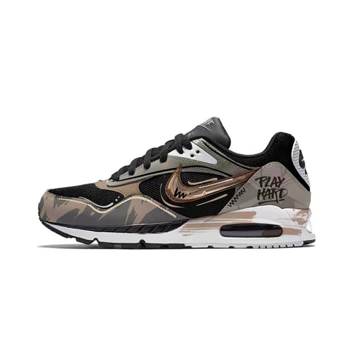Nike Nike Air Max Correlate Classic Mocha Fabric Cushioning Abrasion Resistant Slip Resistant Low top Casual Shoes Men's
