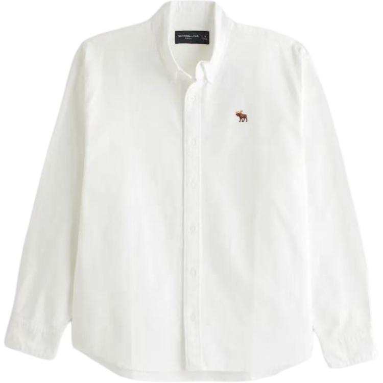 Abercrombie&Fitch Shirts Men's White Lapel Moderate