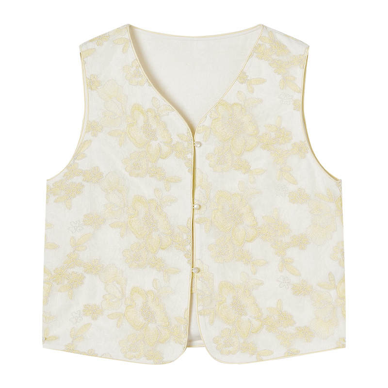 XIANGYING Vests Women's V Neck Moderate Knitted Fabric