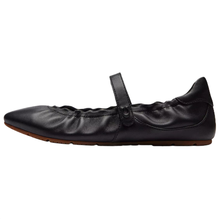 COACH Flat Mary Jane Shoes Women's Black
