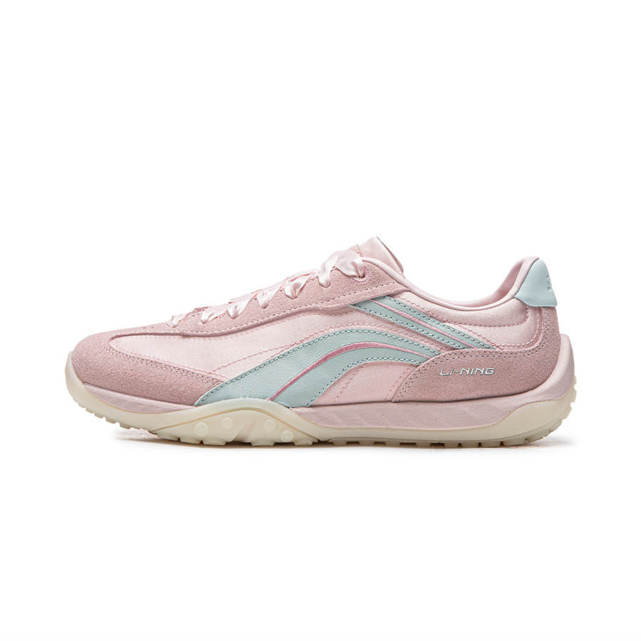 Li-Ning Li Ning Film Stream Cushioning Abrasion Resistant Balance Lightweight Rebound Low top Casual Shoes Unisex Pink Blue