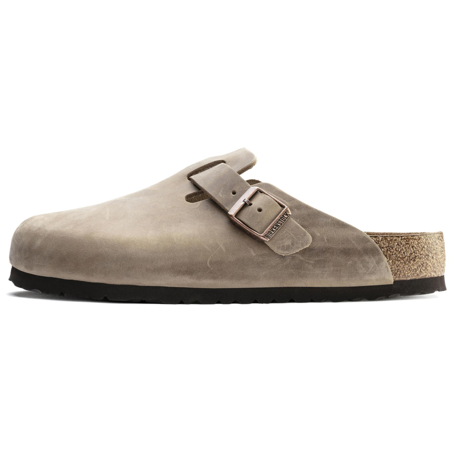 Birkenstock Boston No Special Function Closed Toe Slippers Women's Gray Brown Narrow