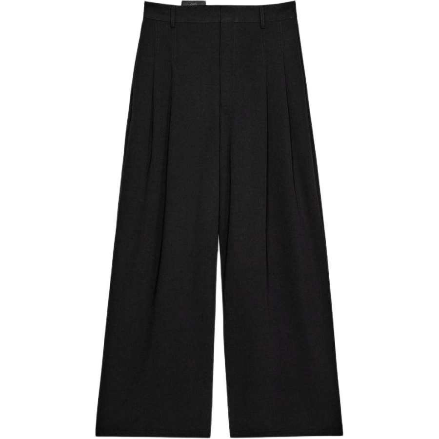 ZARA Casual Pants Women's Black Moderate Wide Leg Pants