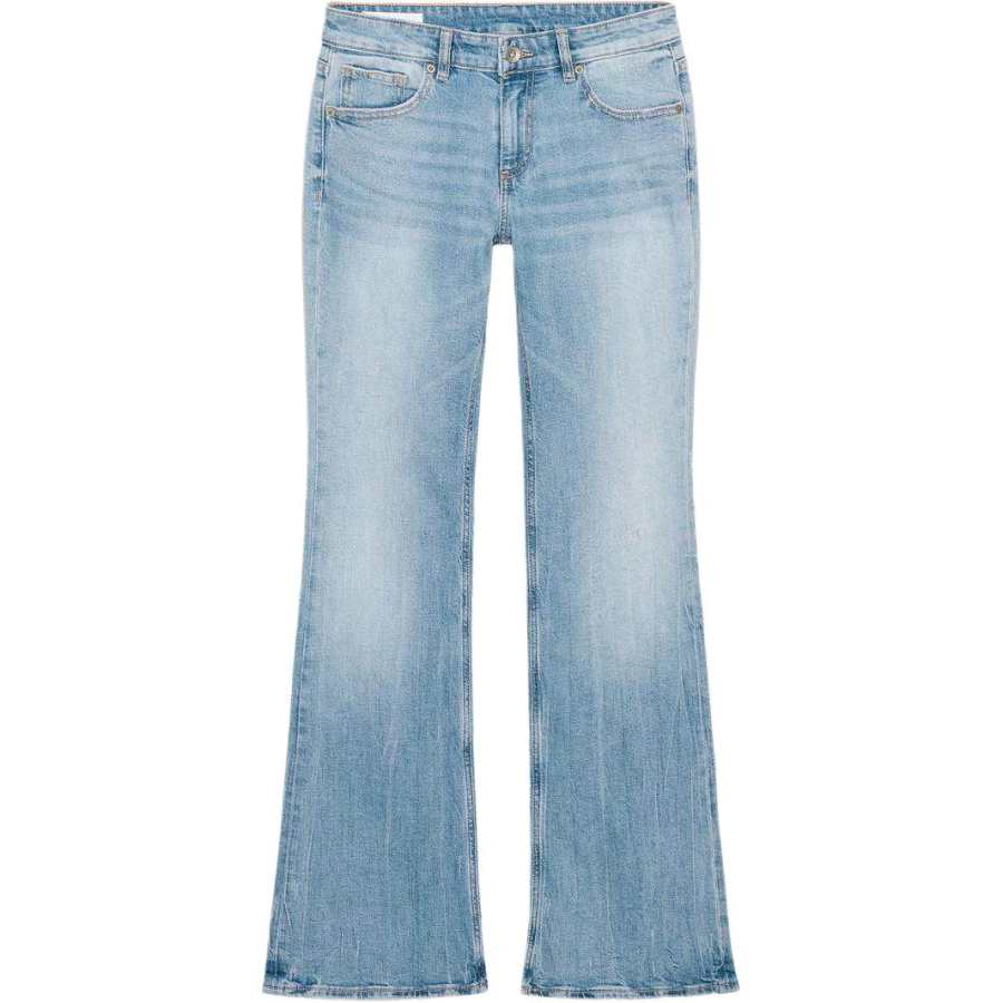 ZARA ZARA Jeans Women's Light Blue Moderate Flared Pants