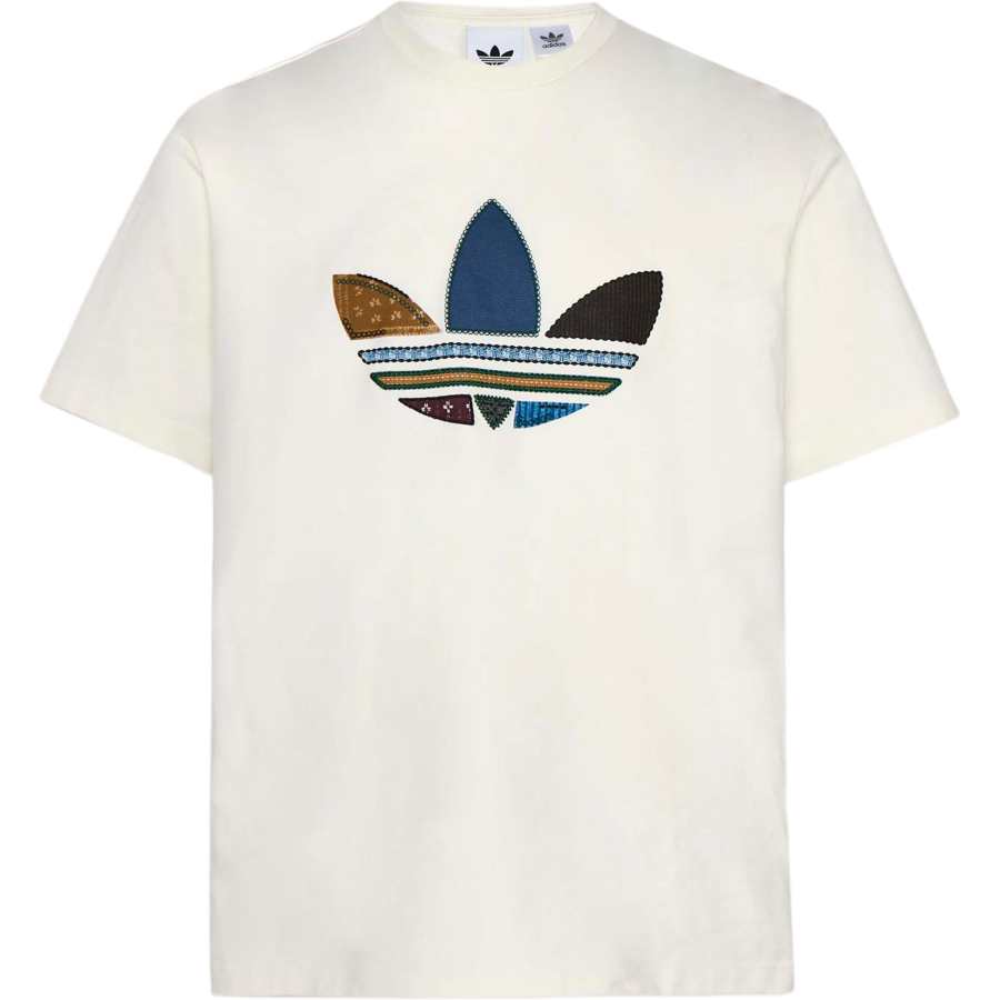 Adidas Originals T Shirts Men's Jade White Crew Neck Moderate