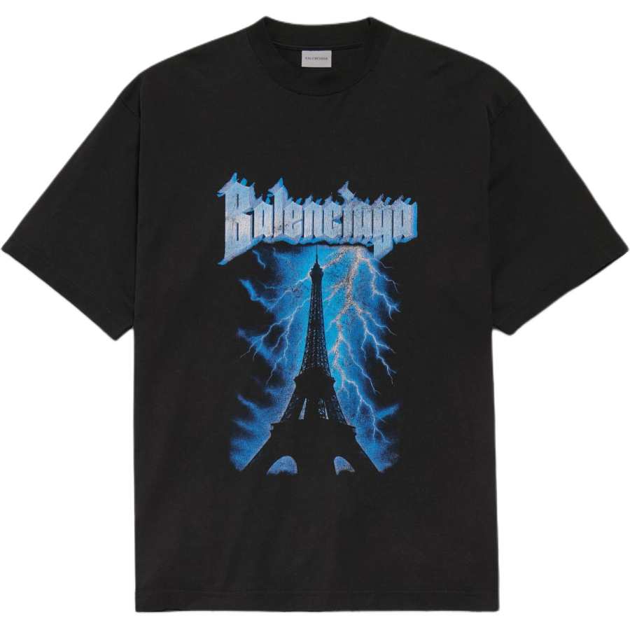 Balenciaga Graphic Printed Crewneck T-Shirt