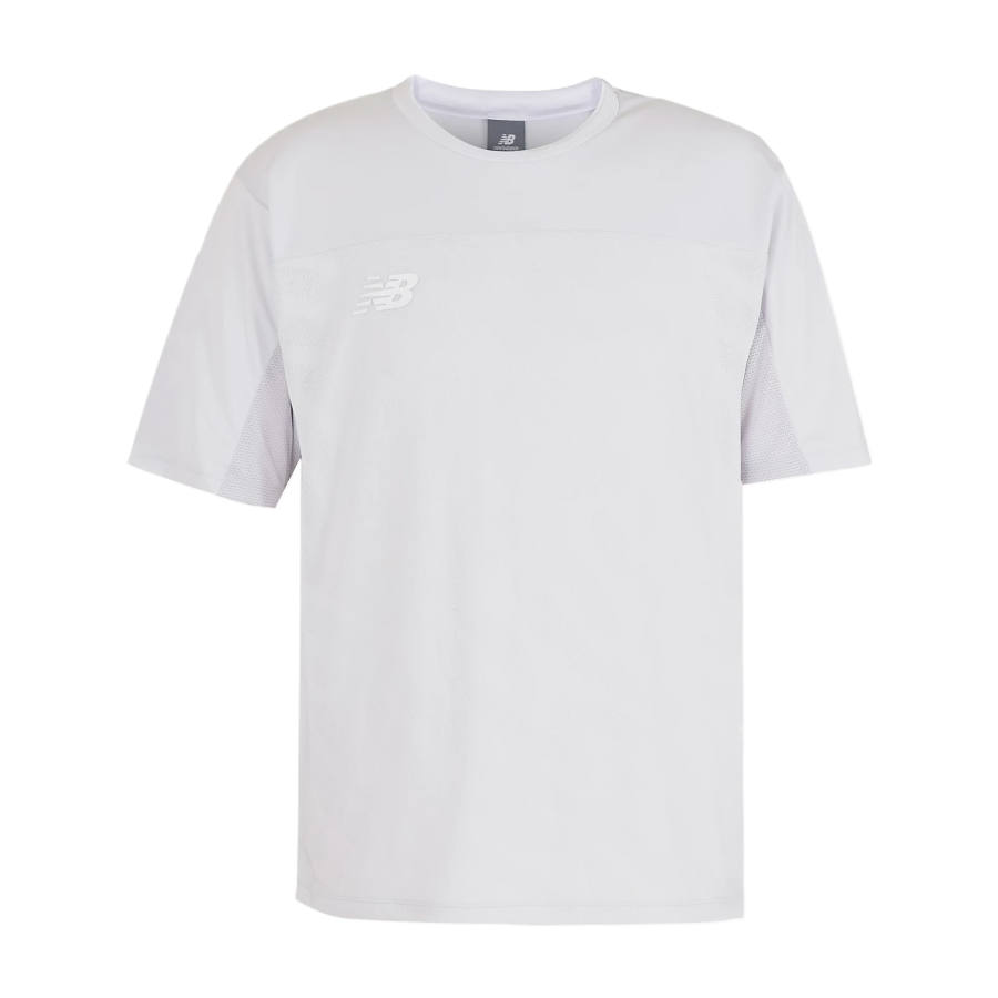 New Balance New Balance T Shirts Men's Gray Matter And Gray Crew Neck Moderate