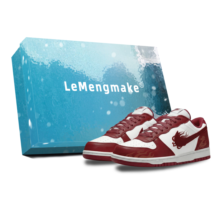 Nike Nike Big Lemon Joy Abrasion Resistant Breathable Low top Skateboard Shoes Men's Red