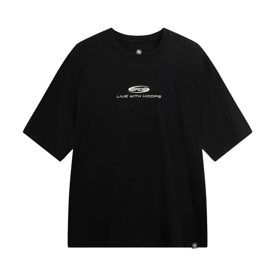 Li-Ning Li Ning BADFIVE T Shirts Men's Black Crew Neck Moderate