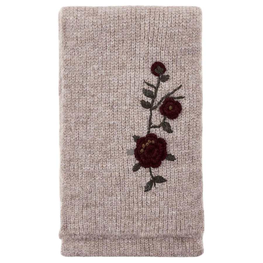 ZARA Polyester Knit Scarves Women's Sand