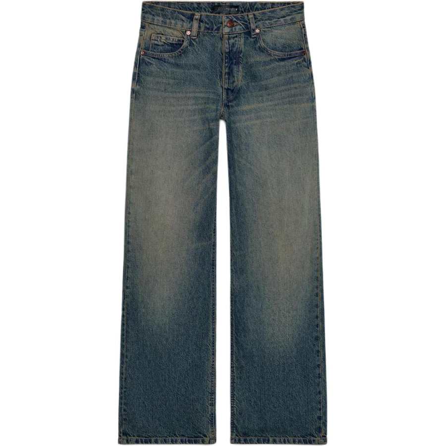 ZARA Jeans Women's Indigo Moderate Straight Fit Pants