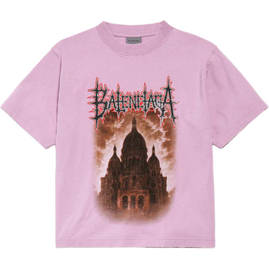 Balenciaga Graphic Printed Crewneck T-Shirt