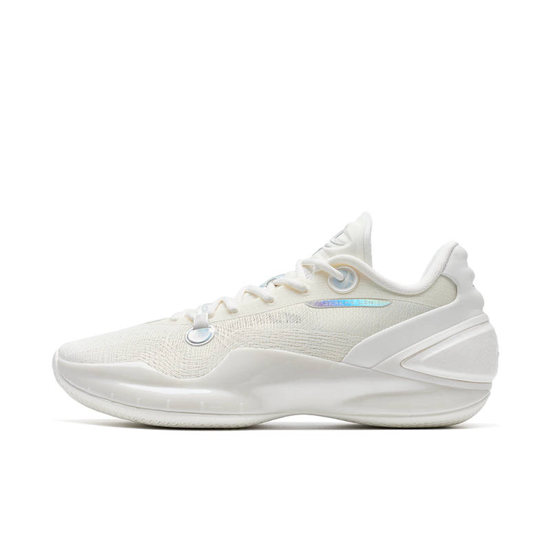 XTEP Jeremy Lin 5 Slip Resistant Abrasion Resistant Low top Basketball Shoes Men's Sail White/Misty Blue