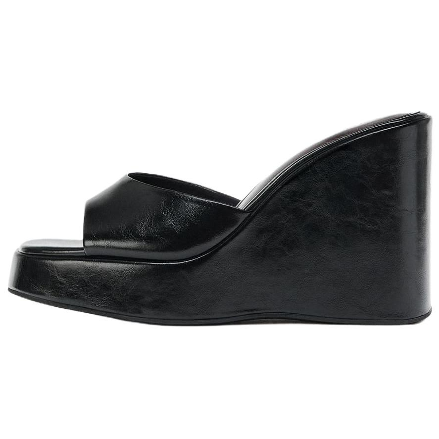 ZARA Slide Slippers Women's Black