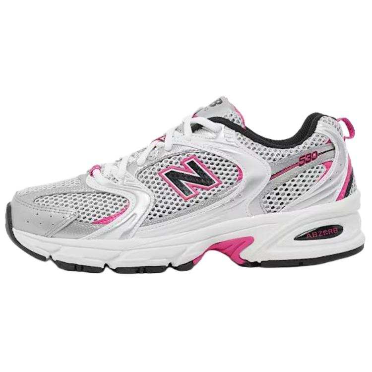 New Balance New Balance NB 530 Mesh Breathable And Slip Resistant Running Shoes Women's White Silver
