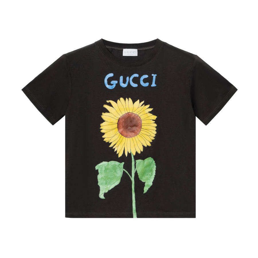 GUCCI T Shirt SS25 Dark Gray Kids'