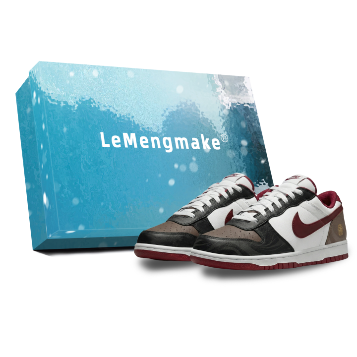 Nike Nike Big Lemon Joy Abrasion Resistant Breathable Low top Skateboard Shoes Men's Black Brown