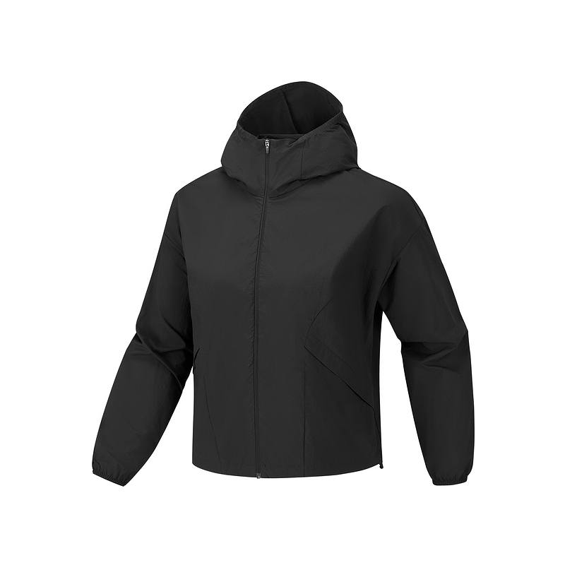 Skechers Jackets Women's Carbon Black 0018 Hooded Moderate Other
