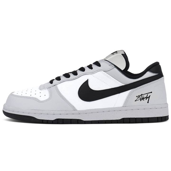 Nike Nike Big Leather Low top Skateboard Shoes Unisex Gray White