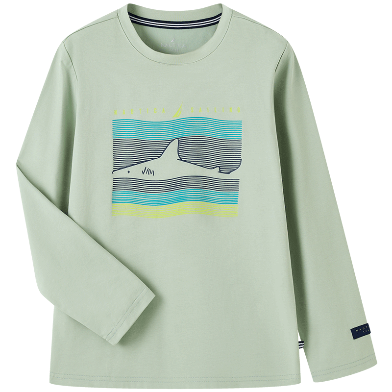 NAUTICA Kids' Apparel Crew Neck T Shirt