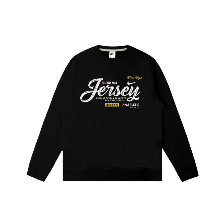 Nike Nike Club Sweatshirts Men's Black Crew Neck Moderate Regular