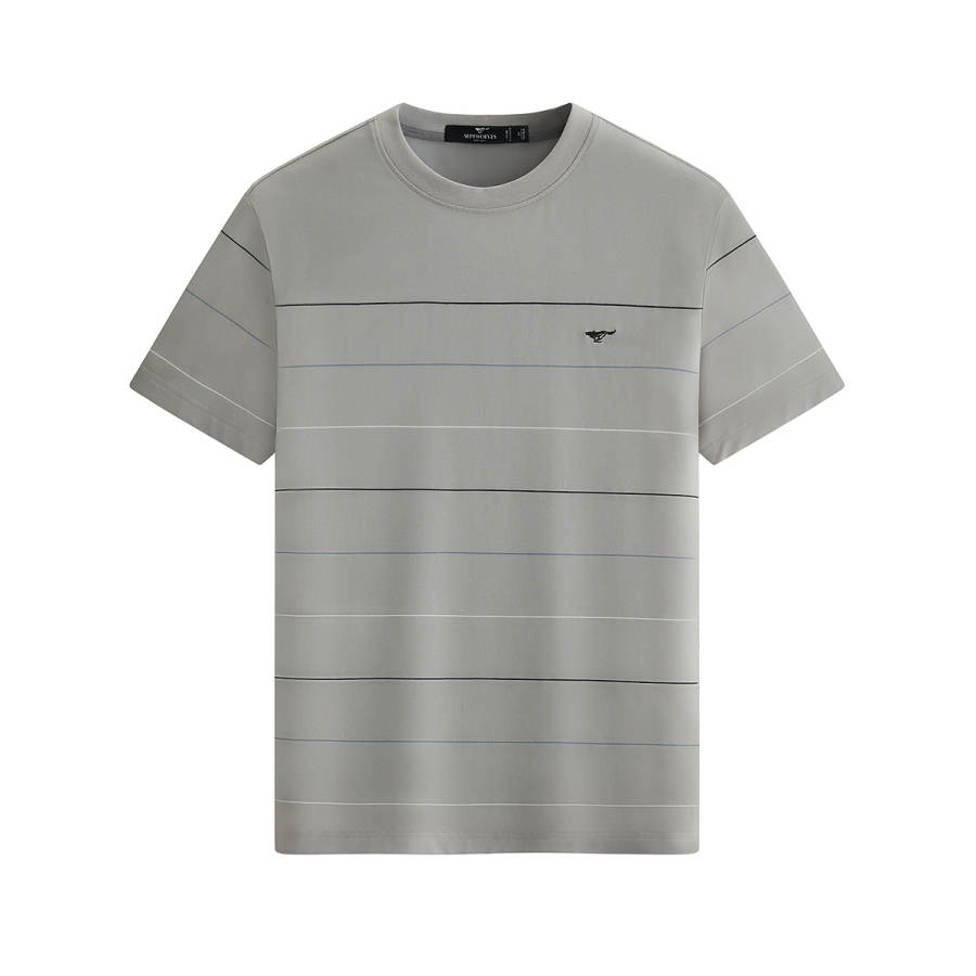 SEPTWOLVES T Shirts Men's Crew Neck Moderate Straight Fit