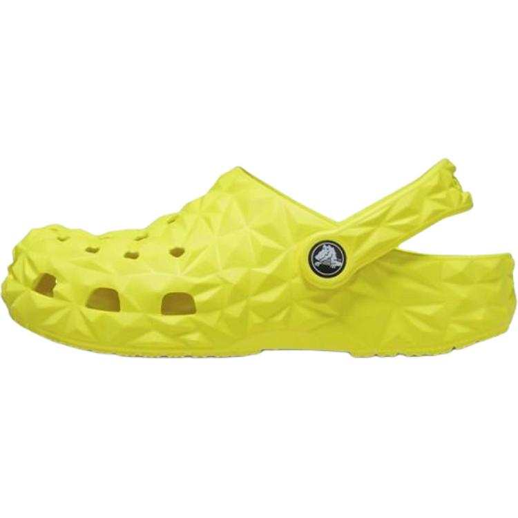 Crocs Classic Geometric Clog Waterproof Kids Clogs Children Aged 3 7 Years Old Yellow