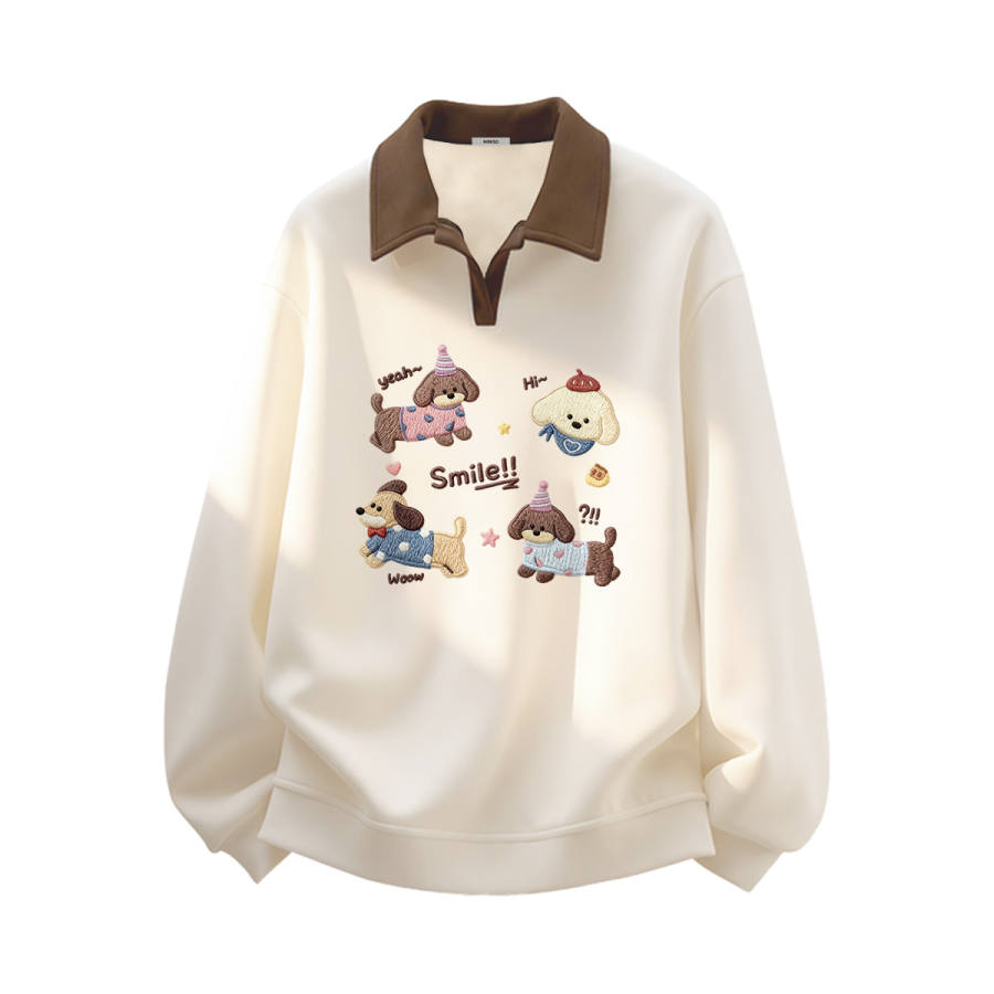 MINISO MINISO Sweatshirts Women's Lapel Moderate