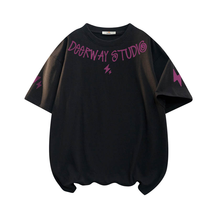 DEERWAY T Shirts Unisex Crew Neck Moderate Straight Fit
