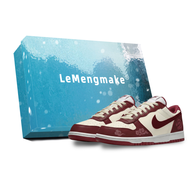 Nike Nike Big Lemon Joy Low top Skateboard Shoes Men's Beige Red