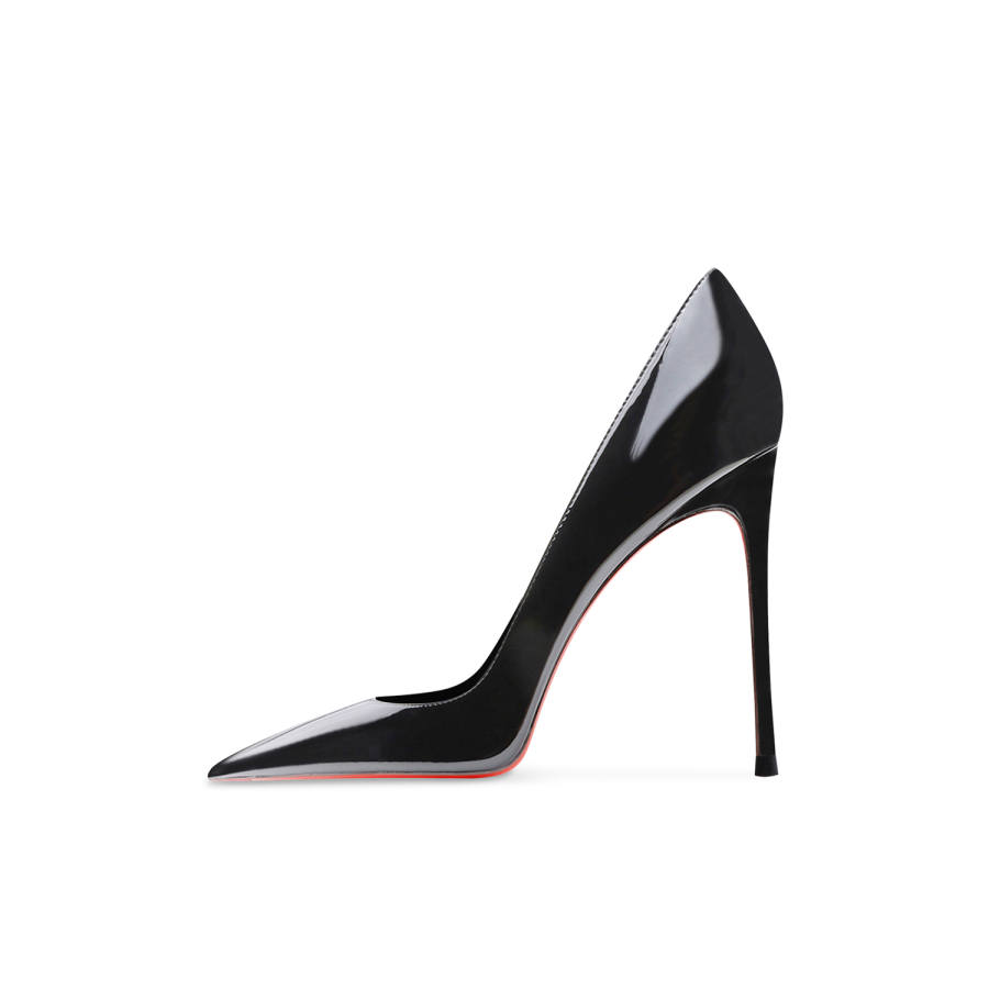 CHUYANG Patent Leather High Heels Women's Black