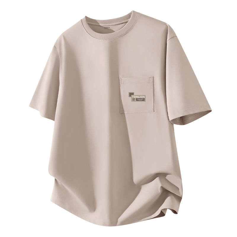 Tonlion T Shirts Unisex Crew Neck Moderate Straight Fit