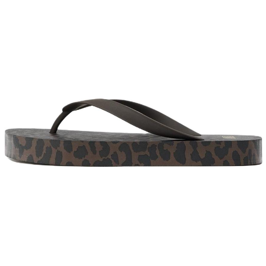 ZARA EVA Abrasion Resistant Flip Flops Women's Leopard Print
