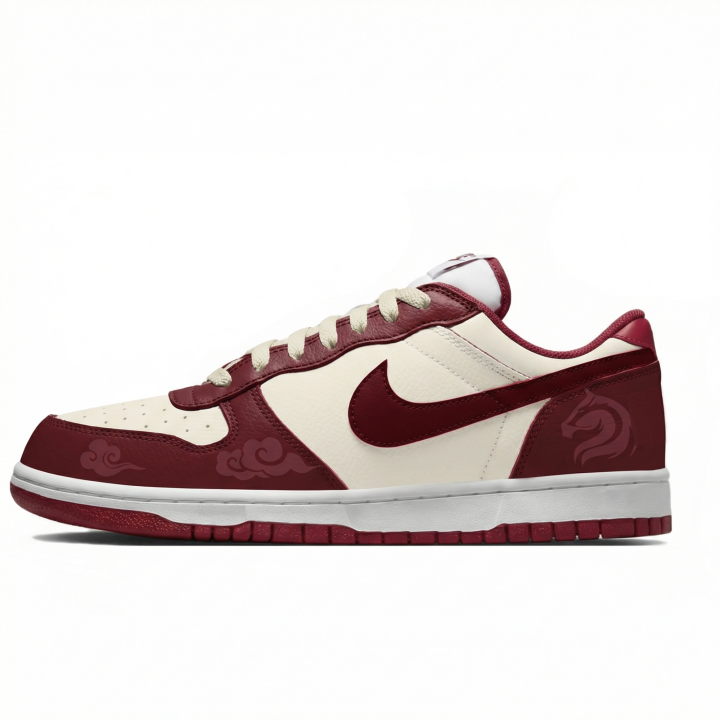 Nike Nike Big Lemon Joy Low top Skateboard Shoes Men's Beige Red
