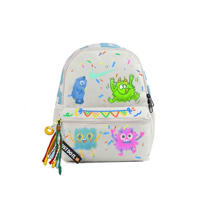Nike Nike Fabric Backpack Unisex Gray White