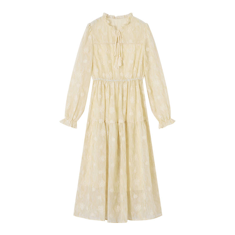 XIANGYING Long Sleeved Dress Women's