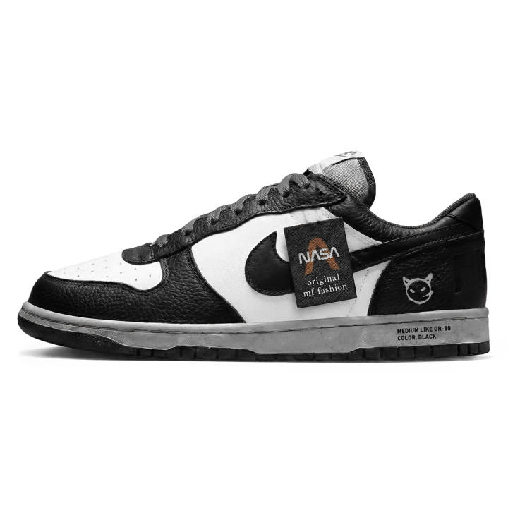 Nike Nike Dunk Three Times Lab, Quantum Annihilation, Panda Abrasion Resistant Slip Resistant Low top Skateboard Shoes Men's