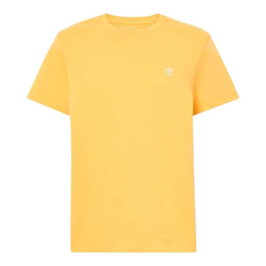 Timberland T Shirts Men's York Yellow Crew Neck Moderate